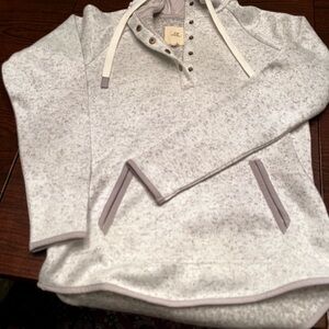 Thread & Supply Heathered Gray Sweatshirt/Hoodie